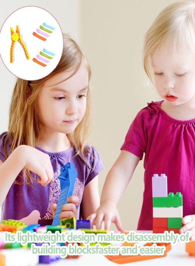 سكويشي مجموعة فواصل الطوب المرنة المكونة من 9 قطع، كلاسيكية مع كماشة، أداة أساسية لعشاق البناء، تفكيك فعال للطوب، حجم صغير لسهولة التخزين - Image 3